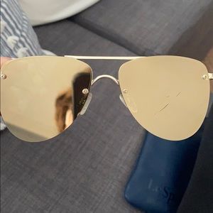 Le Spec the prince light brown sunglasses